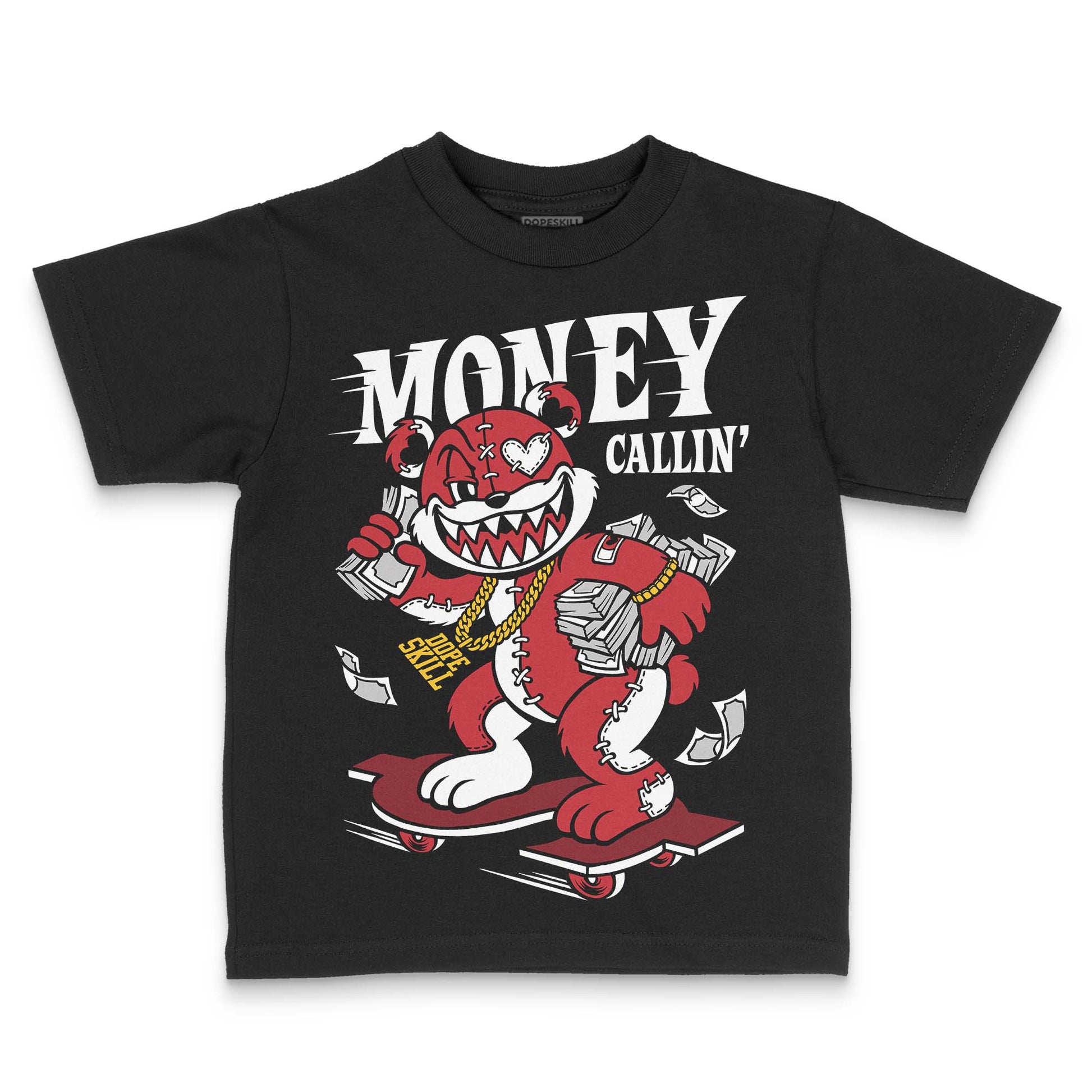 Jordan 1 Low OG "Chicago" DopeSkill Toddler Kids T-shirt Money Callin' Graphic Streetwear - Black