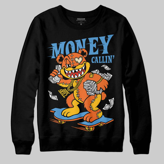 Orange, Black and White Sneakers DopeSkill Sweatshirt Money Callin' Graphic Streetwear - black