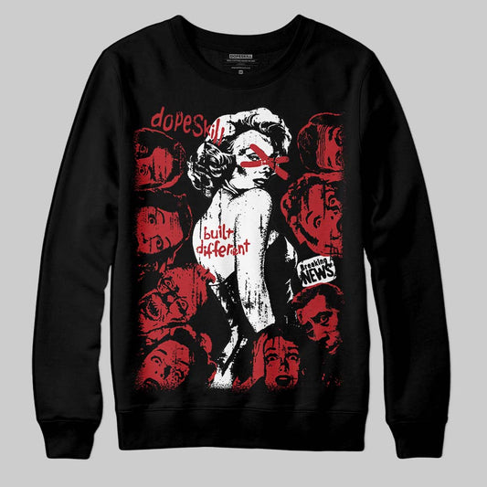 Jordan 14 Golf “Last Shot” DopeSkill Sweatshirt Built Different Graphic Streetwear - Black