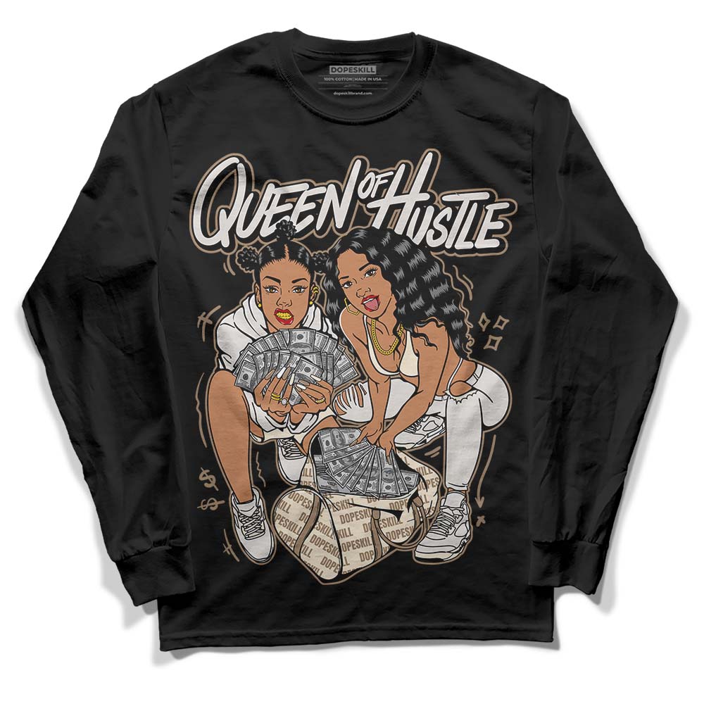 Jordan 5 SE “Sail” DopeSkill Long Sleeve T-Shirt Queen Of Hustle Graphic Streetwear - Black