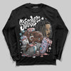 Harris Tweed x Dunk Low Denim Turquoise and Baroque Brown DopeSkill Long Sleeve T-Shirt Stressless Graphic Streetwear - black