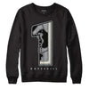 Jordan 1 Retro Low OG Black Cement DopeSkill Sweatshirt No.1 Graphic Streetwear - Black