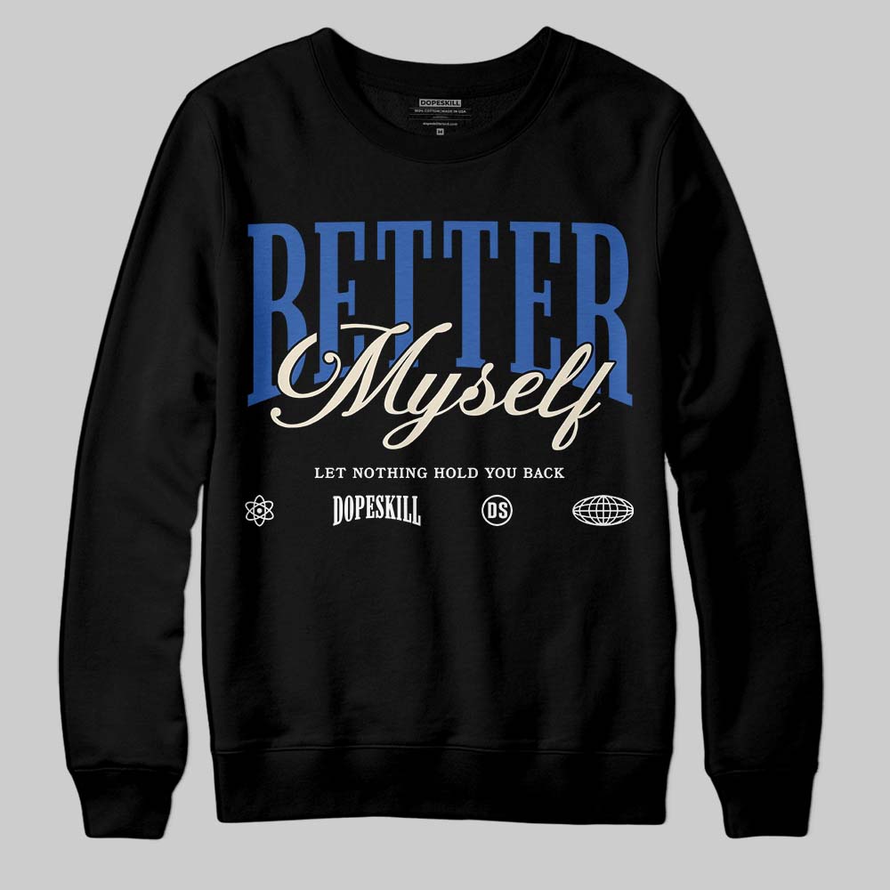 Jordan 1 Low Travis Scott x Fragment DopeSkill Sweatshirt Better Myself Graphic Streetwear - Black