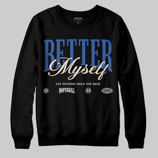 Jordan 1 Low Travis Scott x Fragment DopeSkill Sweatshirt Better Myself Graphic Streetwear - Black