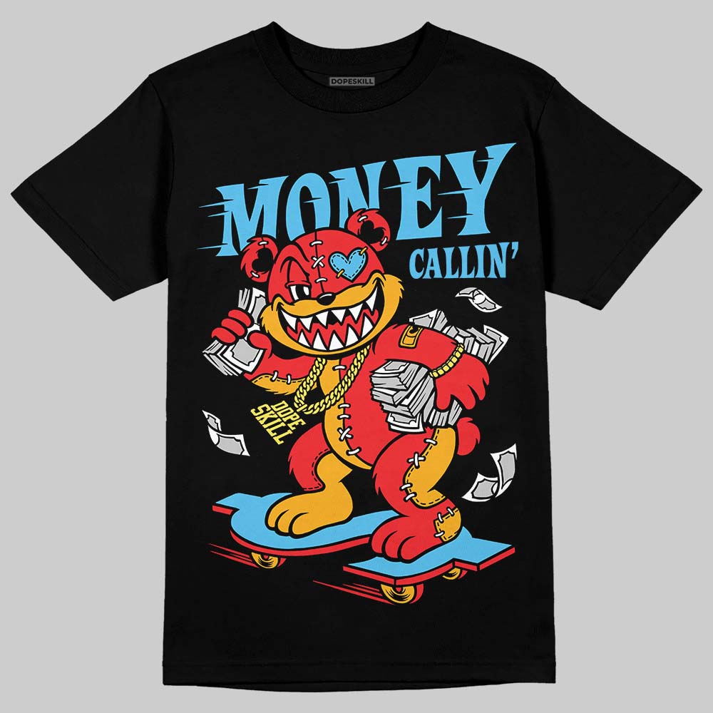 Red Sneakers DopeSkill T-Shirt Money Callin' Graphic Streetwear - Black