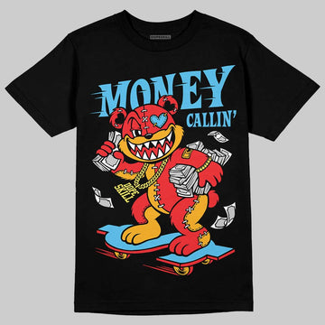 Red Sneakers DopeSkill T-Shirt Money Callin' Graphic Streetwear - Black