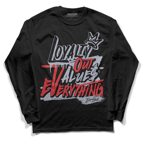 Jordan 4 “Bred Reimagined” DopeSkill Long Sleeve T-Shirt LOVE Graphic Streetwear - Black