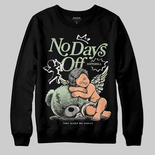 Jordan 4 WMNS “Seafoam” (2025) DopeSkill Sweatshirt New No Days Off Graphic Streetwear - Black