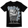 Jordan 6 Retro Cool Grey DopeSkill T-Shirt Paid In Full Graphic Streetwear - Black