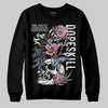 Harris Tweed x Dunk Low Denim Turquoise and Baroque Brown DopeSkill Sweatshirt Side Hustle Graphic Streetwear - Black