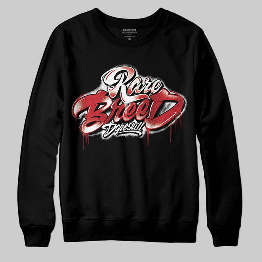 Jordan 1 High OG “Ruby” DopeSkill Sweatshirt Rare Breed Type Graphic Streetwear - Black