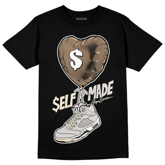 Jordan 5 SE “Sail” DopeSkill T-Shirt Self Made Graphic Streetwear - Black