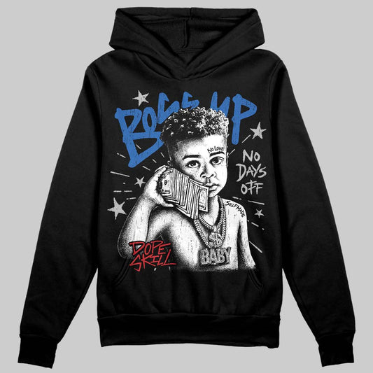Jordan 3 "True Blue" DopeSkill Hoodie Sweatshirt Boss Up Graphic Streetwear - Black