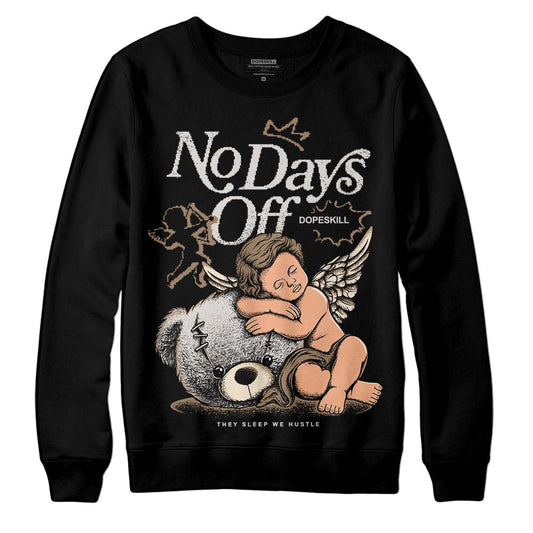 Jordan 5 SE “Sail” DopeSkill Sweatshirt New No Days Off Graphic Streetwear - Black