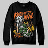 Orange, Black and White Sneakers DopeSkill Sweatshirt Keepin' It Real Graphic Streetwear - black
