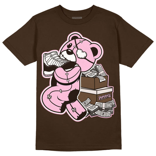 Jordan 11 Retro Neapolitan DopeSkill Velvet Brown T-shirt Bear Steals Sneaker Graphic Streetwear
