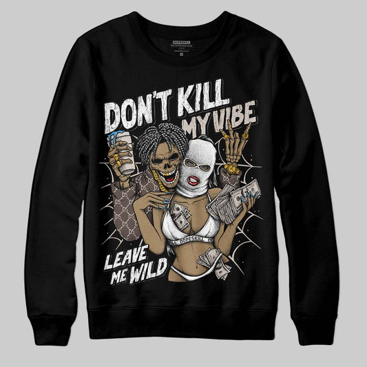 Adidas Samba OG White Black Clear Granite DopeSkill Sweatshirt Don't Kill My Vibe Graphic Streetwear - Black