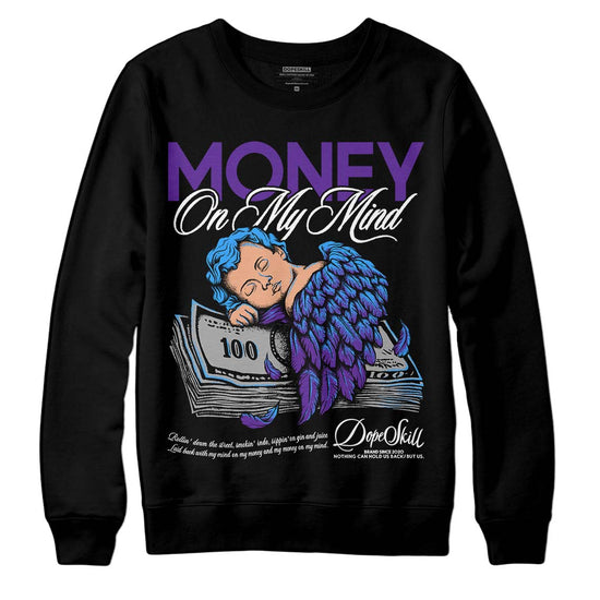 Jordan 3 Dark Iris DopeSkill Sweatshirt MOMM Graphic Streetwear - Black