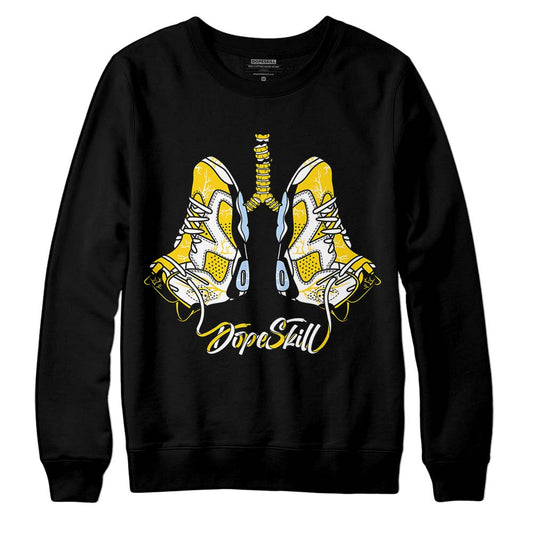 Jordan 6 “Yellow Ochre” DopeSkill Sweatshirt Breathe Graphic Streetwear - Black