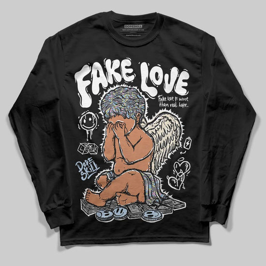 Jordan 11 Low CNY “Year of the Snake” DopeSkill Long Sleeve T-Shirt False Love Graphic Streetwear - Black