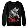 Grey Sneakers DopeSkill Sweatshirt Juneteenth 1865 Graphic Streetwear - Black