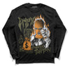 Jordan 5 "Olive" DopeSkill Long Sleeve T-Shirt Drip'n Never Tripp'n Graphic Streetwear - Black