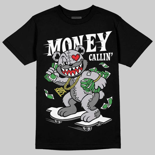 Grey Sneakers DopeSkill T-Shirt Money Callin' Graphic Streetwear - Black