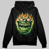 Green Sneakers DopeSkill Hoodie Sweatshirt Hellfire Graphic Streetwear - black