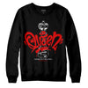 Jordan 4 Retro Red Cement DopeSkill Sweatshirt Queen Chess Graphic Streetwear - Black