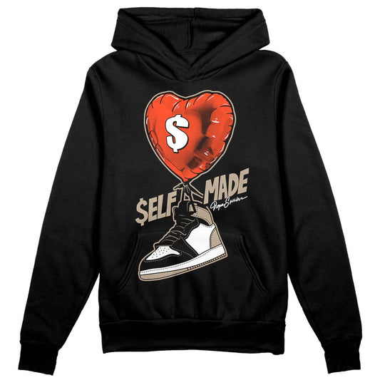 Jordan 1 High OG “Latte” DopeSkill Hoodie Sweatshirt Self Made Graphic Streetwear - Black