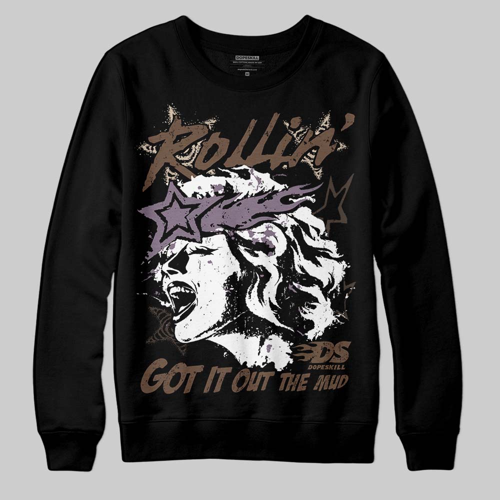 A Ma Maniére x Air Jordan 4 “Dark Mocha” DopeSkill Sweatshirt Got It Out The Mud Graphic Streetwear - black