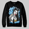 Jordan 4 Denim “Worn Blue” DopeSkill Sweatshirt New H.M.O Graphic Streetwear - Black