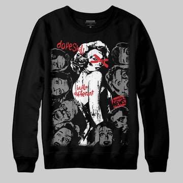 Jordan 10 Retro Shadow (2025) DopeSkill Sweatshirt Built Different Graphic Streetwear - Black