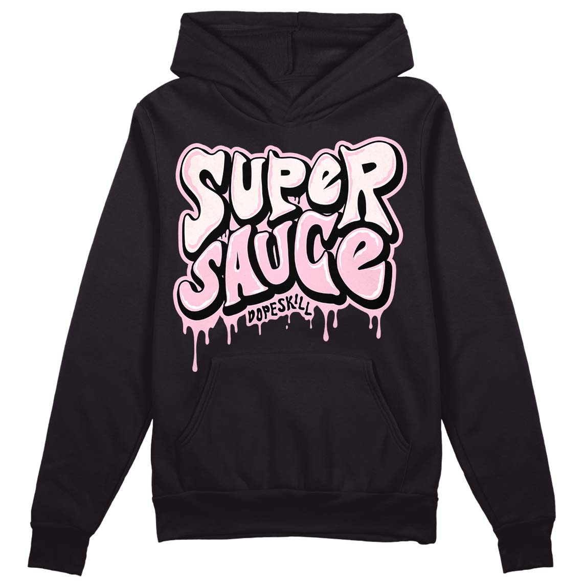 Dunk Low LX Pink Foam DopeSkill Hoodie Sweatshirt Super Sauce Graphic Streetwear - Black