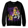 Jordan 12 “Field Purple” DopeSkill Sweatshirt Drip'n Never Tripp'n Graphic Streetwear - Black