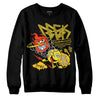 Jordan 4 Retro “Vivid Sulfur” DopeSkill Sweatshirt Break Through Graphic Streetwear - Black