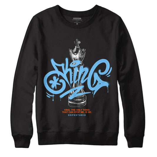 Dunk Low Futura University Blue DopeSkill Sweatshirt King Chess Graphic Streetwear - Black