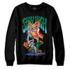 Jordan 1 Mid GS 'Six Championships' DopeSkill Sweatshirt Stay High Graphic Streetwear - Black