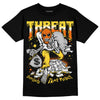 Jordan 4 Thunder DopeSkill T-Shirt Threat Graphic Streetwear - Black