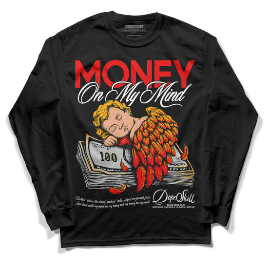 Jordan 12 “Cherry” DopeSkill Long Sleeve T-Shirt MOMM Graphic Streetwear - Black