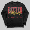 Jordan 14 Retro Ferrari (2025) DopeSkill Long Sleeve T-Shirt Better Myself Graphic Streetwear - Black