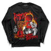 Jordan 1 Retro High OG "Satin Bred" DopeSkill Long Sleeve T-Shirt Drip'n Never Tripp'n Graphic Streetwear - Black