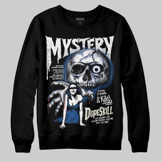 Jordan 1 Low OG “Storm Blue” DopeSkill Sweatshirt Mystery Ghostly Grasp Graphic Streetwear - black