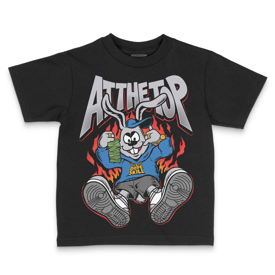 Grey Sneakers DopeSkill Toddler Kids T-shirt At The Top Graphic Streetwear - Black