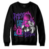 PURPLE Sneakers DopeSkill Sweatshirt Drip'n Never Tripp'n Graphic Streetwear - Black