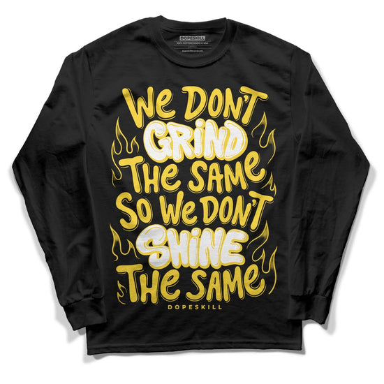 Jordan 4 Tour Yellow Thunder DopeSkill Long Sleeve T-Shirt Grind Shine Graphic Streetwear - Black