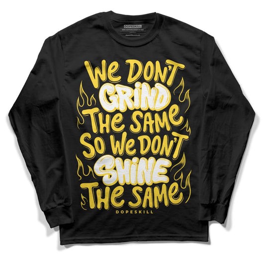 Jordan 4 Tour Yellow Thunder DopeSkill Long Sleeve T-Shirt Grind Shine Graphic Streetwear - Black