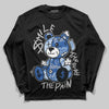Awake NY x Jordan 5 Retro 'Black Racer Blue' DopeSkill Long Sleeve T-Shirt Smile Through The Pain Graphic Streetwear - Black