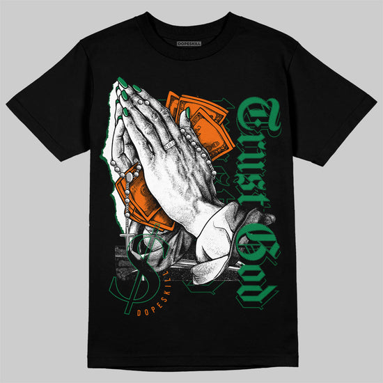 Green Sneakers DopeSkill T-Shirt Trust God Graphic Streetwear - black