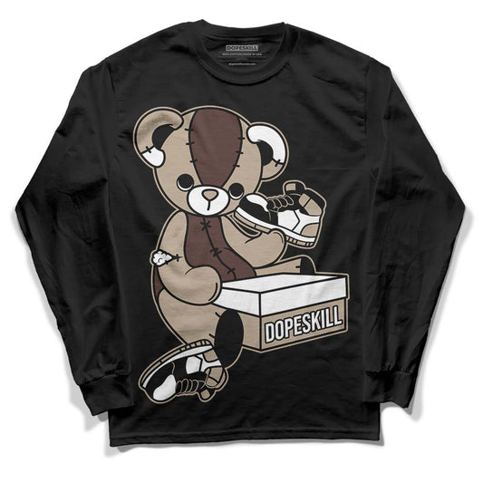 Jordan 1 High OG “Latte” DopeSkill Long Sleeve T-Shirt Sneakerhead BEAR Graphic Streetwear - Black